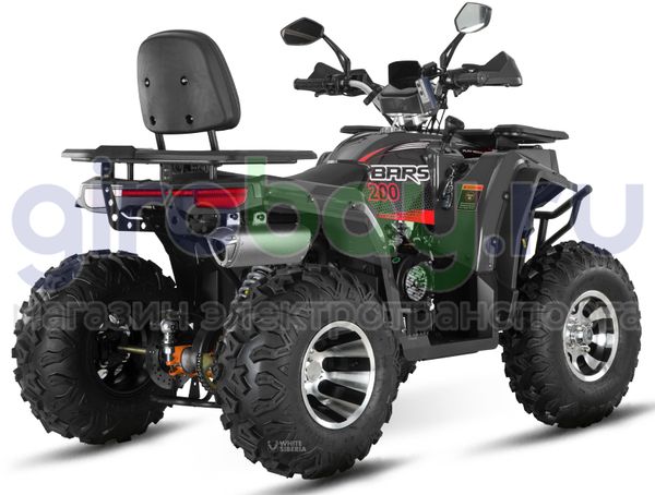 Бензиновый квадроцикл WHITE SIBERIA BARS 200CC PRO (Черный)