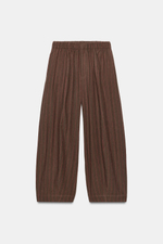 БРЮКИ В ПОЛОСКУ ИЗ ЛЬНА — ZW COLLECTION — ZARA