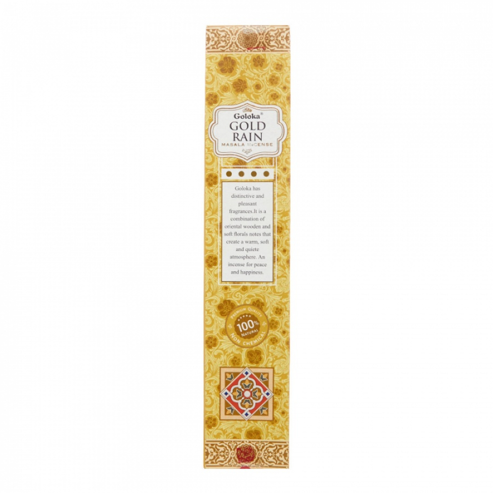 Благовония Золотой дождь (Gold Rain incense sticks) Goloka Gold Rain | Голока 15г