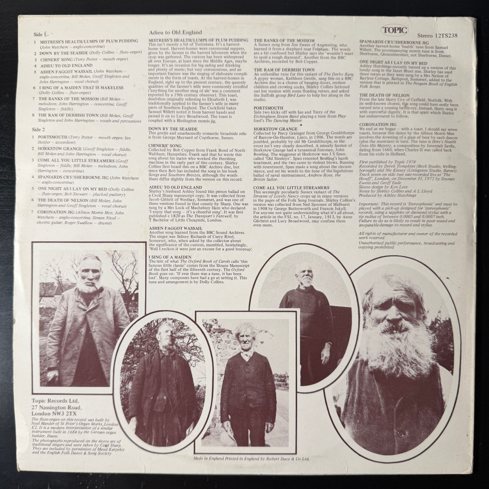 Виниловая пластинка Shirley Collins ‎– Adieu To Old England LP
