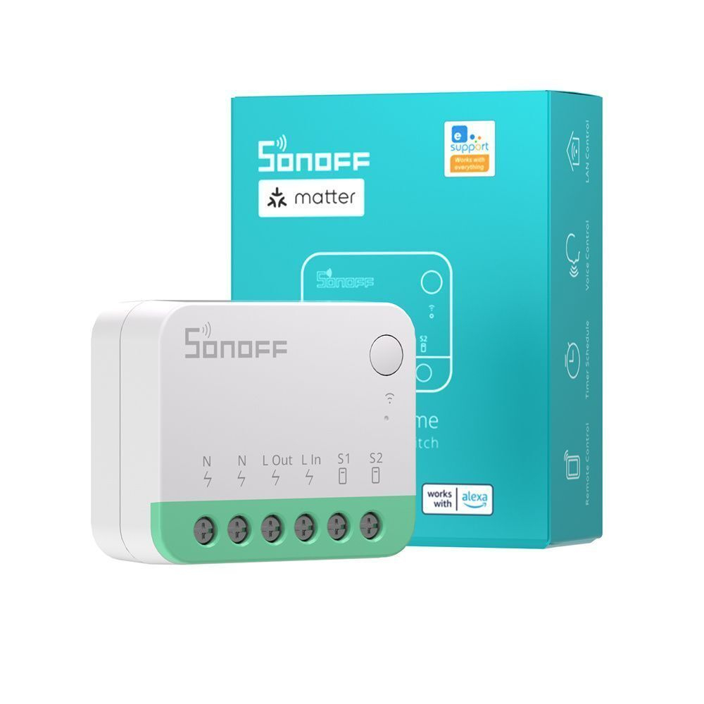 Matter реле Sonoff MINIR4M Extreme, 10А/2200Вт (Работает с Алисой)