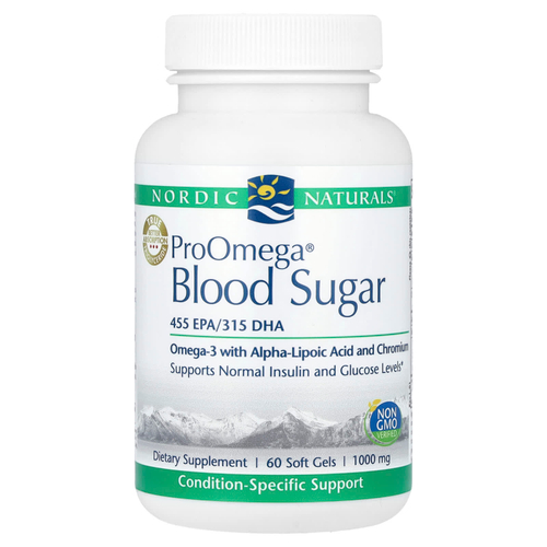 Nordic Naturals, сахар в крови ProOmega®, 60 капсул