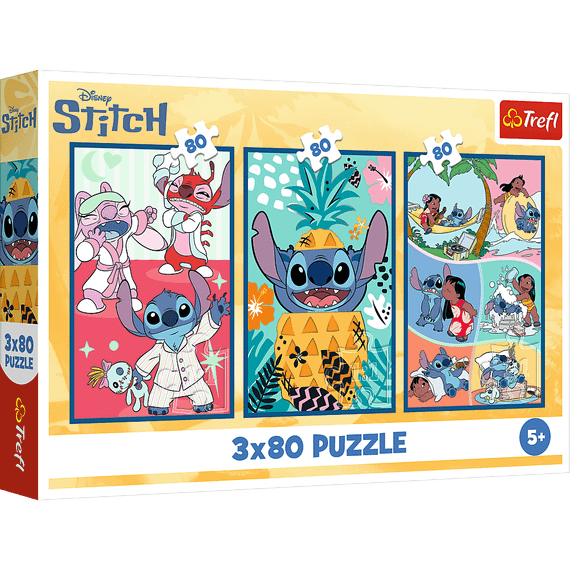 Pazl \ Puzzle \ Пазлы Puzzles - "3x80" - Stitch's world / Disney Lilo&amp;Stitch