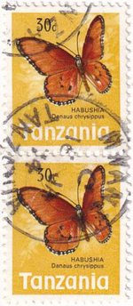 23 почтовых марки, Танзания, 1960-1970-е годы, Бабочки и рыбы