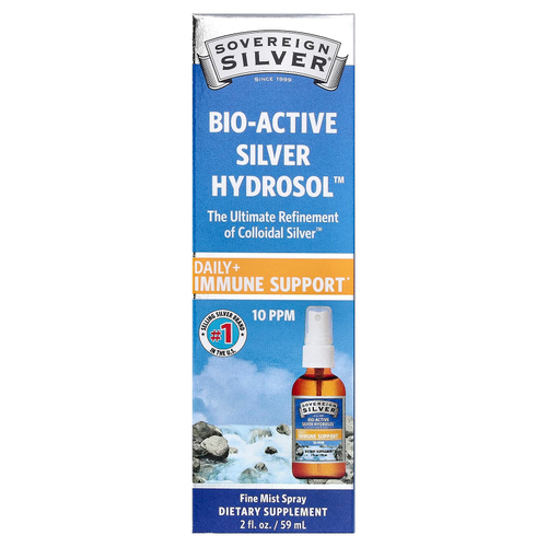 Sovereign Silver, Bio-Active Silver Hydrosol™, мелкодисперсный спрей, 59 мл (2 жидк. унции)
