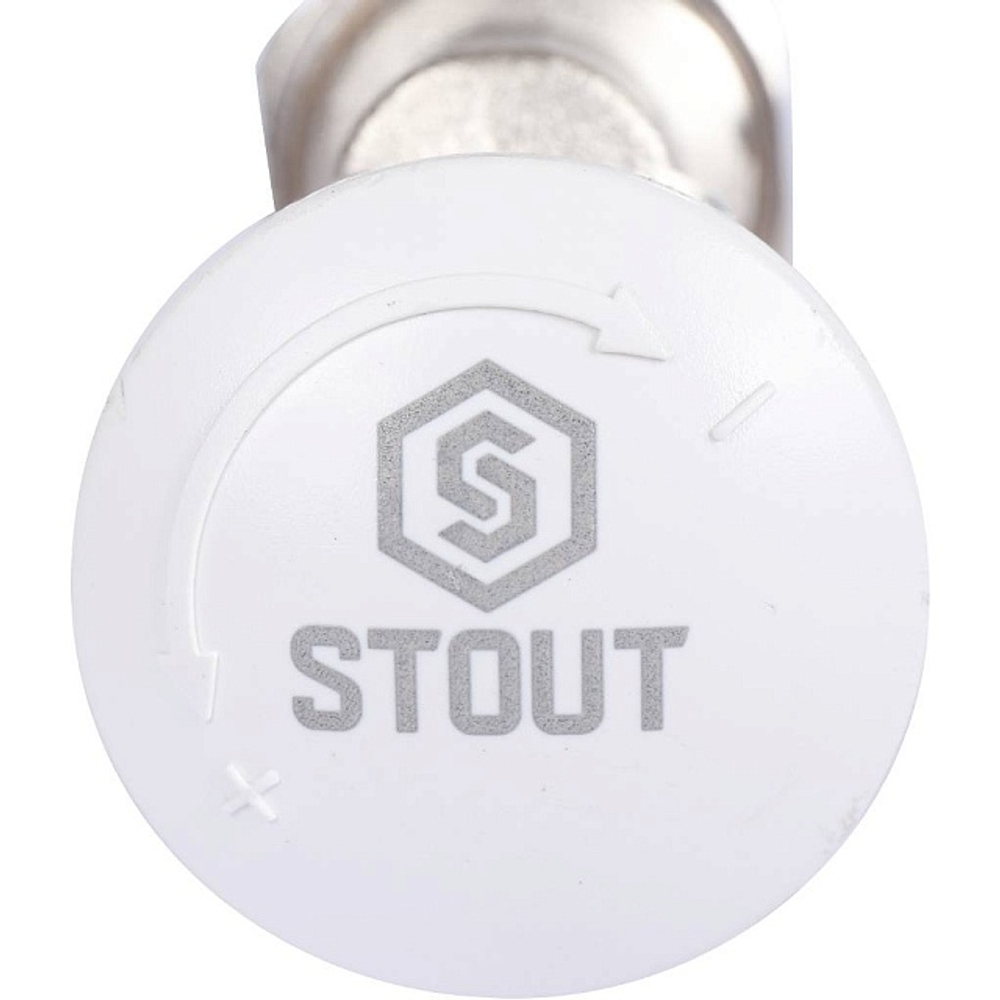 Клапан термостатический осевой STOUT - 1/2" x 1/2" (ВР/НР-американка, PN10, Tmax 110°C)