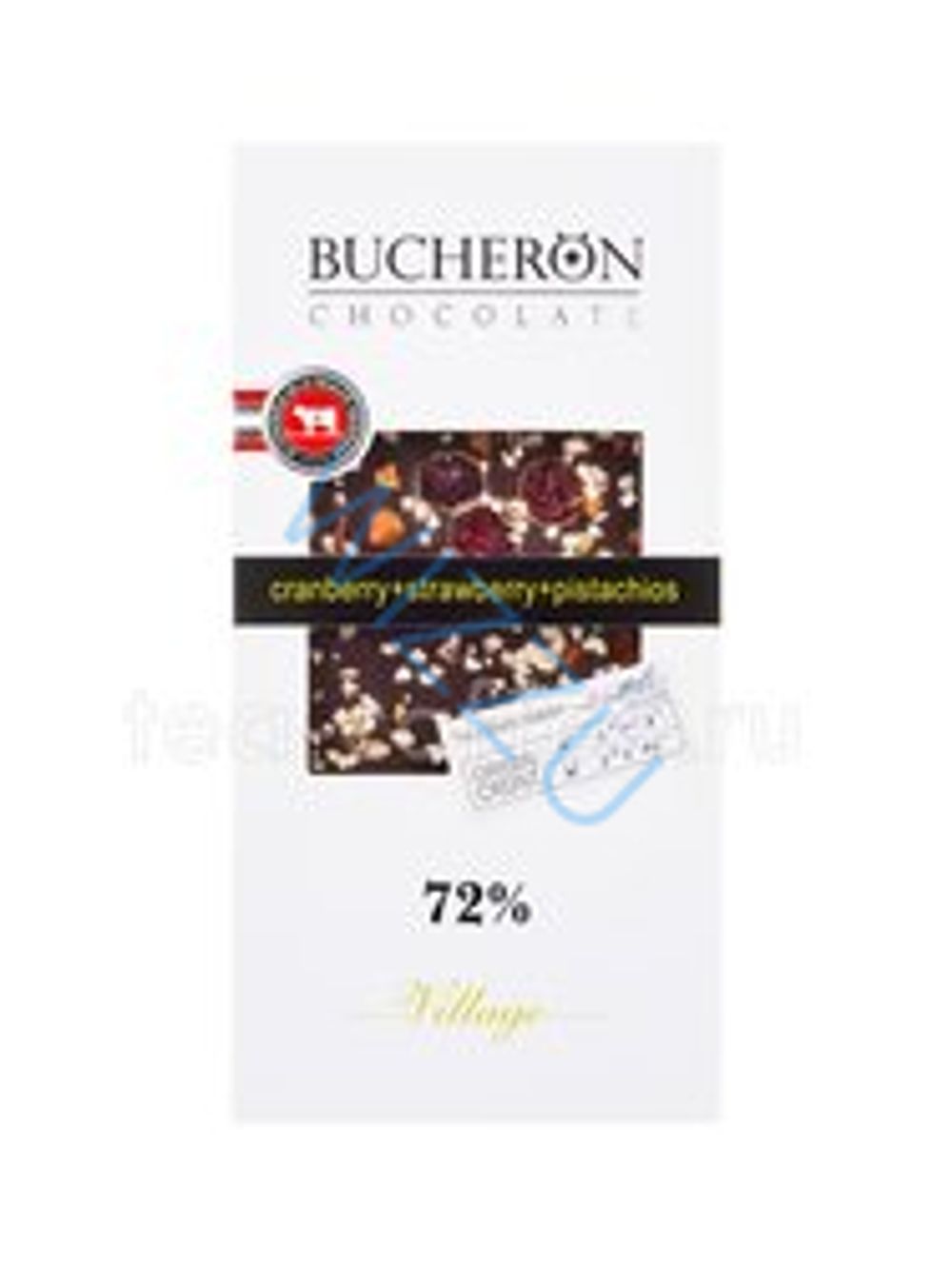 Шоколад горький Bucheron Village клюква клубника фисташка 85 г