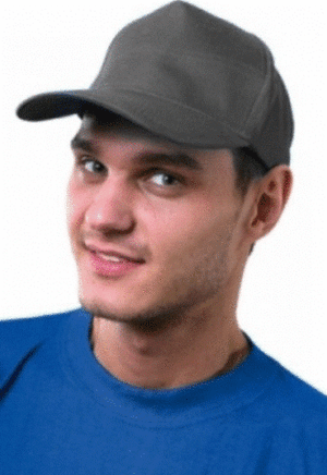 Бейсболка серая 100% хлопок