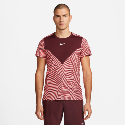 Мужское теннисное поло Nike Dri-Fit Court Slam RG T-Shirt Men - Dark Red, Antique Pink