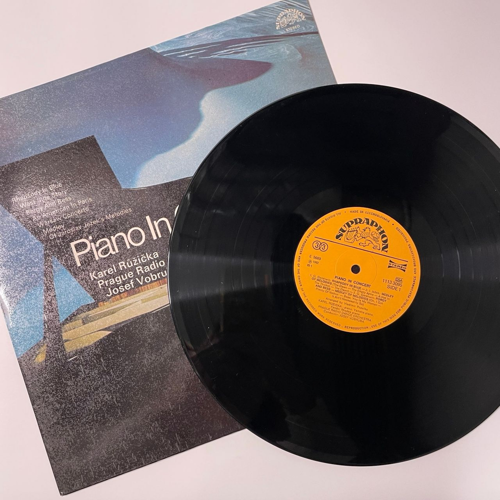 Винтажная виниловая пластинка LP Karel Ruzicka,Карел Ружичка, Tanecni Orchestr Cs. Rozhlasu (Чехословакия 1982) (Rhapsody In Blue, Porgy And Bess, West Side Story)