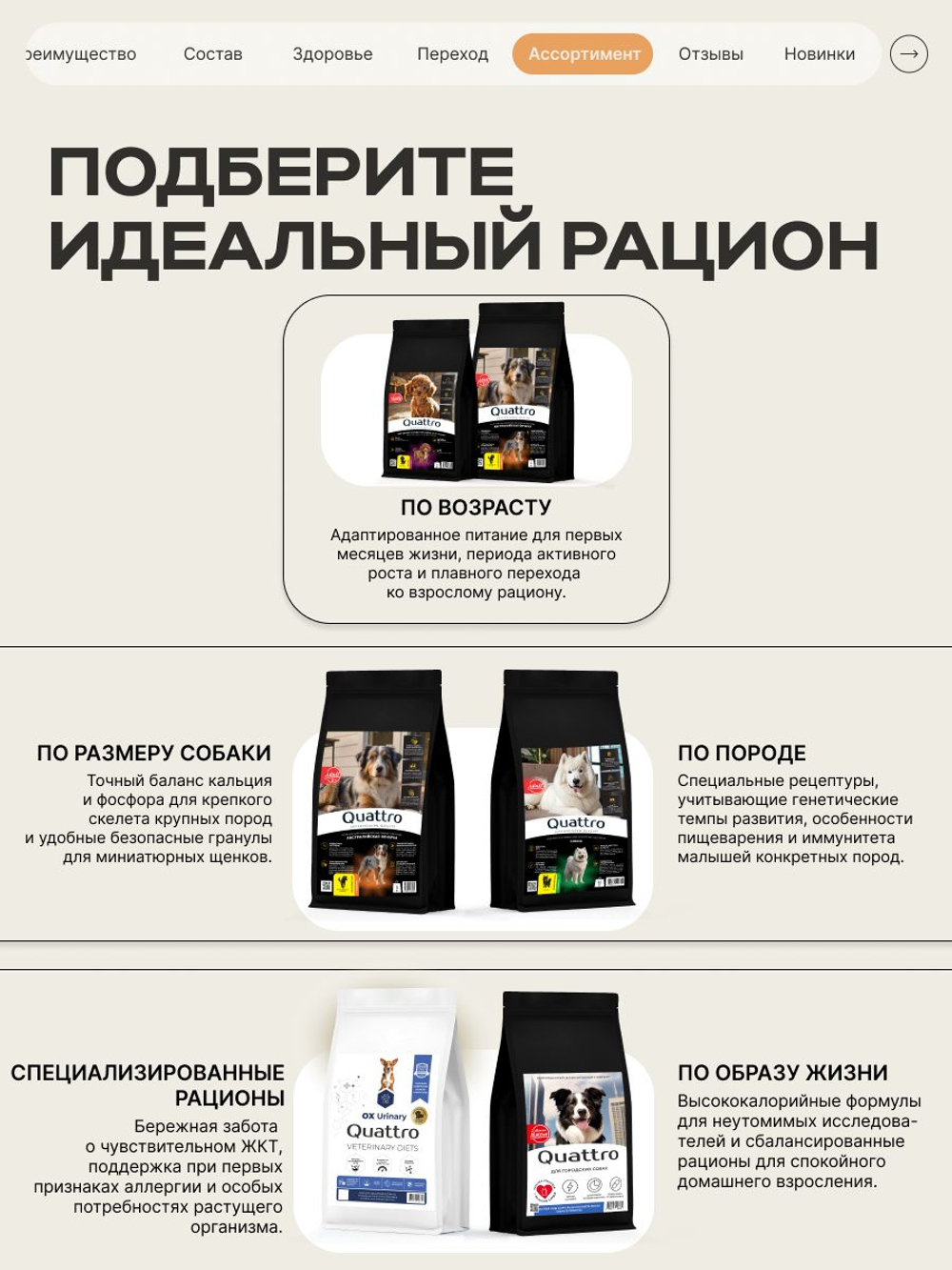 Корм сухой для щенков породы Ньюфаундленд, с индейкой, 3 кг, QUATTRO
