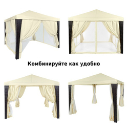 Шатер садовый Green Glade 3x3 м со шторами