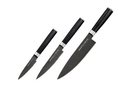 Набор ножей 3шт Samura Mo-V Stonewash SM-0220B/K