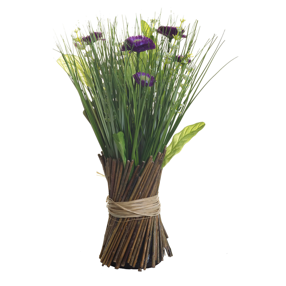 Букет маргариток фиолетовыx искусственный 30см Garda Decor 8J-12AK0002