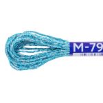 Мулине Gamma металлик NM 12 мотков по 8 метров, M-79 голубой/серебристый, Gamma MOULINE
