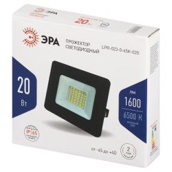 Прожектор светодиодный уличный ЭРА LPR-023-0-65K-020 20Вт 6500K IP65 гарантия 2 года | Прожекторы Стандарт
