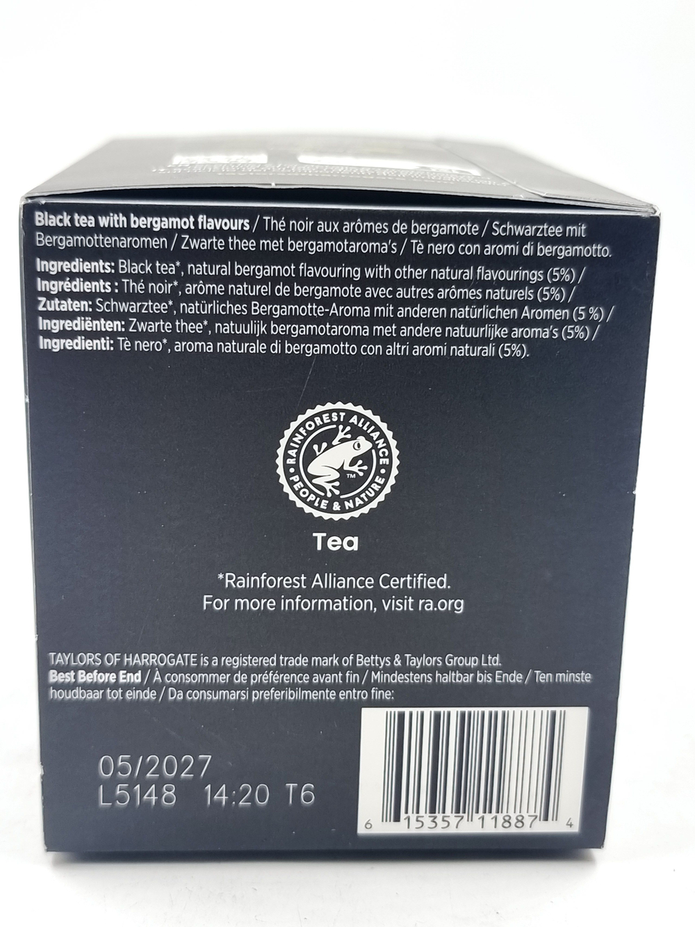 Чай черный TAYLORS EARL GREY TEA "Эрл Грей" 20 пакетиков (из Финляндии)