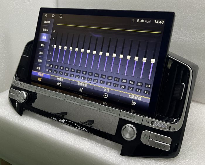 Магнитола для Toyota Land Cruiser 200 2015-2021 (без JBL и без 360) - Kuberg KP-T1302 монитор 13.3" на Android 10, Быстрая, Carplay, 4G SIM-слот