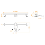 Душевой трап RGW SDR-52S (800)
