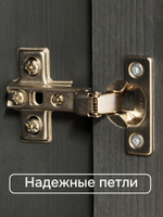 Тумба, 174х39х81, Лена, комод с ящиками, под телевизор, для кухни, (нижняя часть буфета Лена), серая, Dipriz