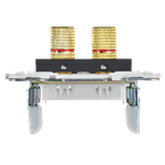 SKANDY Аудиорозетка 4-местная SK-A01T титан IEK