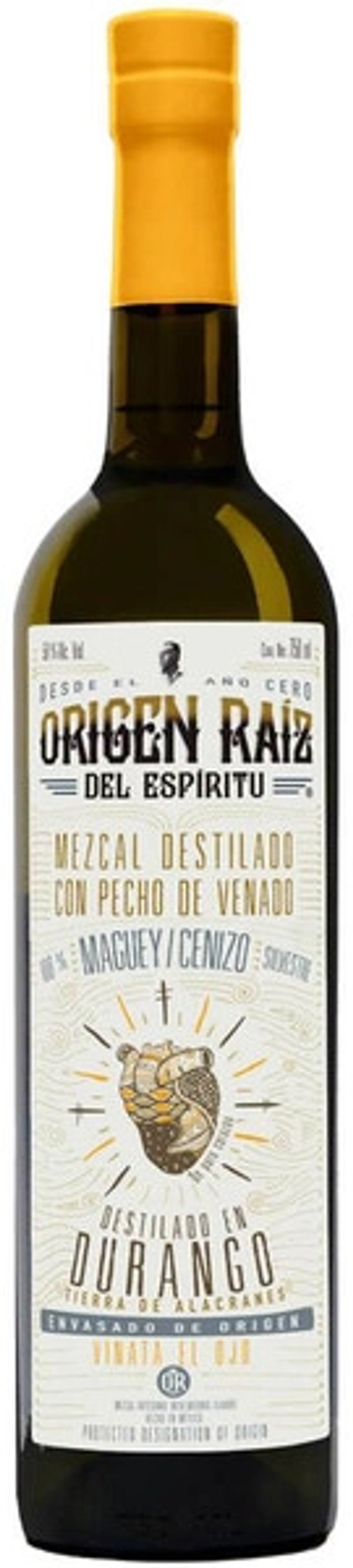 Мескаль Origen Raiz del Espiritu con Pecho de Venado, 0.5 л