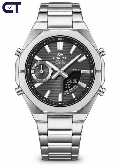 CASIO ECB-S10D-8ADF EDIFICE мужские наручные часы — тонкая модель с Bluetooth и сапфировым стеклом