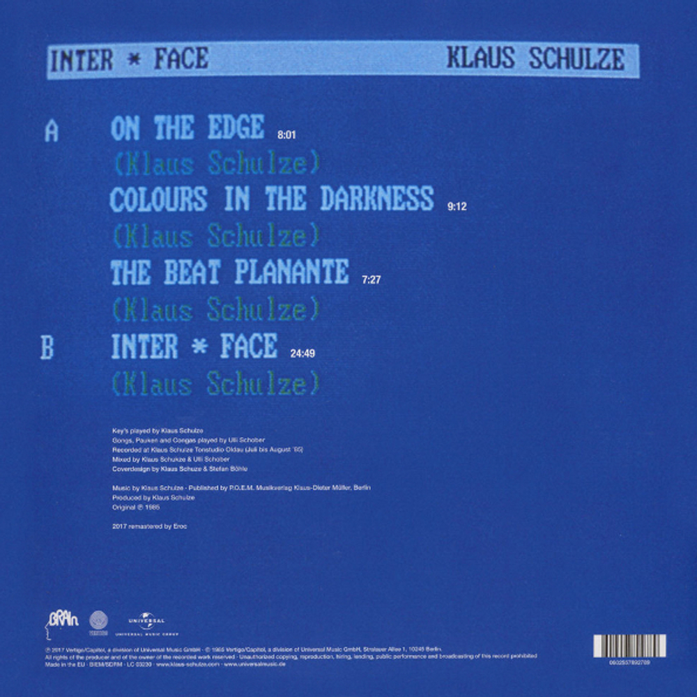 Klaus Schulze / Inter * Face (LP)