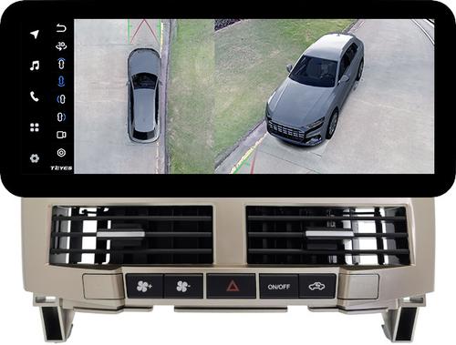 Магнитола для Lexus RX 2003-2009, Toyota Harrier XU30 2003-2013 (ШГУ цветной, рамка серо-бежевая) - Teyes LUX ONE 360 монитор 12.3" 2K QLED на Android 10, Быстрая, CarPlay, 4G SIM-слот, 4 камеры в комплекте
