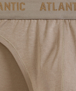 Мужские трусы слипы спорт Atlantic, 1 шт. в уп., пима хлопок, бежевые, MP-1583