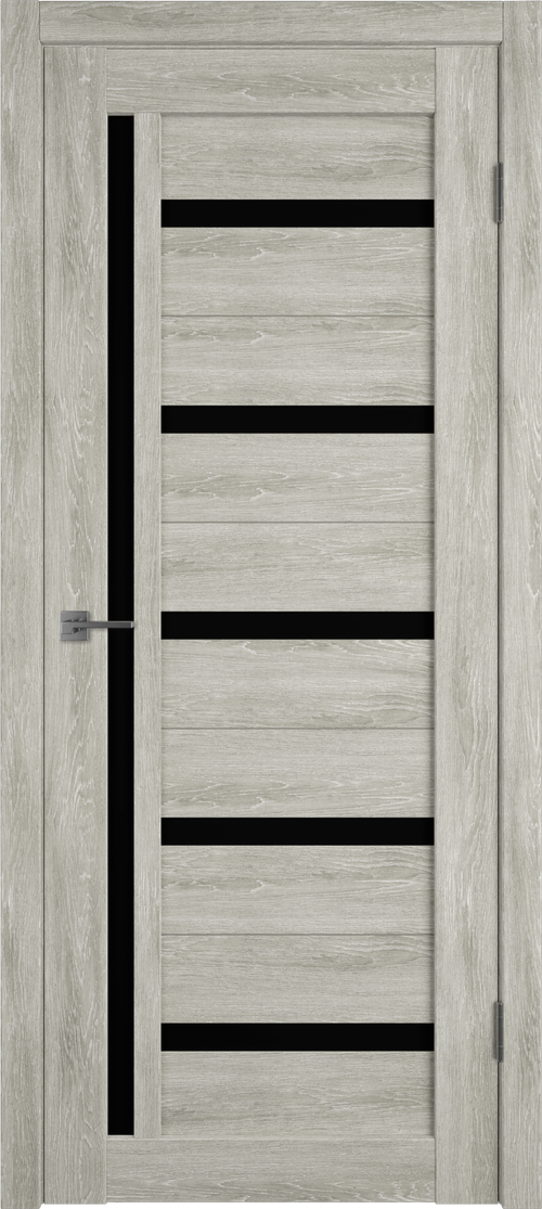 Дверь Atum 18 / Lin Vellum / Black Gloss / Владимирские двери