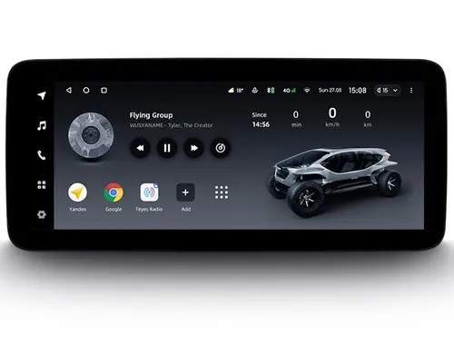 Магнитола для Mazda 3 BP 2019-2023 (ШГУ без монитора) - Teyes LUX ONE ROUND монитор 12.3", Android 10, Быстрая, CarPlay, 4G SIM-слот