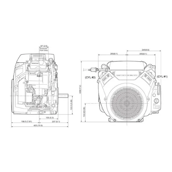 Двигатель "HONDA" GX630RH QZ-E4 (20,8 л.с.)
