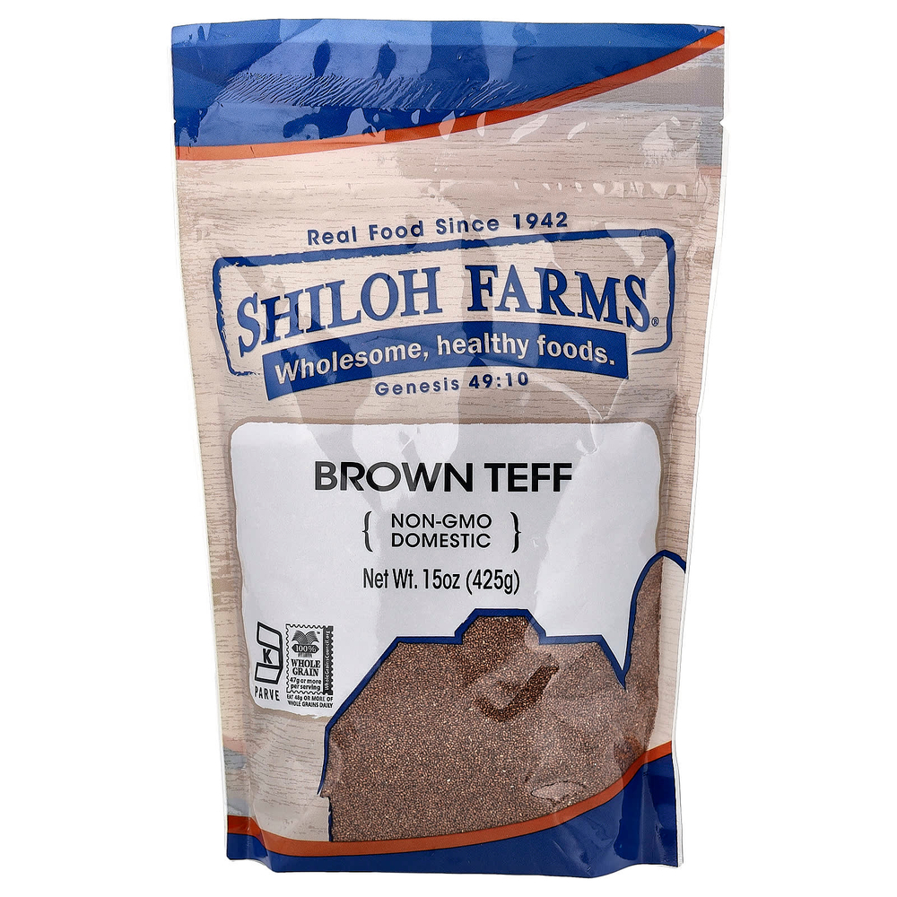 Shiloh Farms, коричневый тефф, 425 г (15 унций)