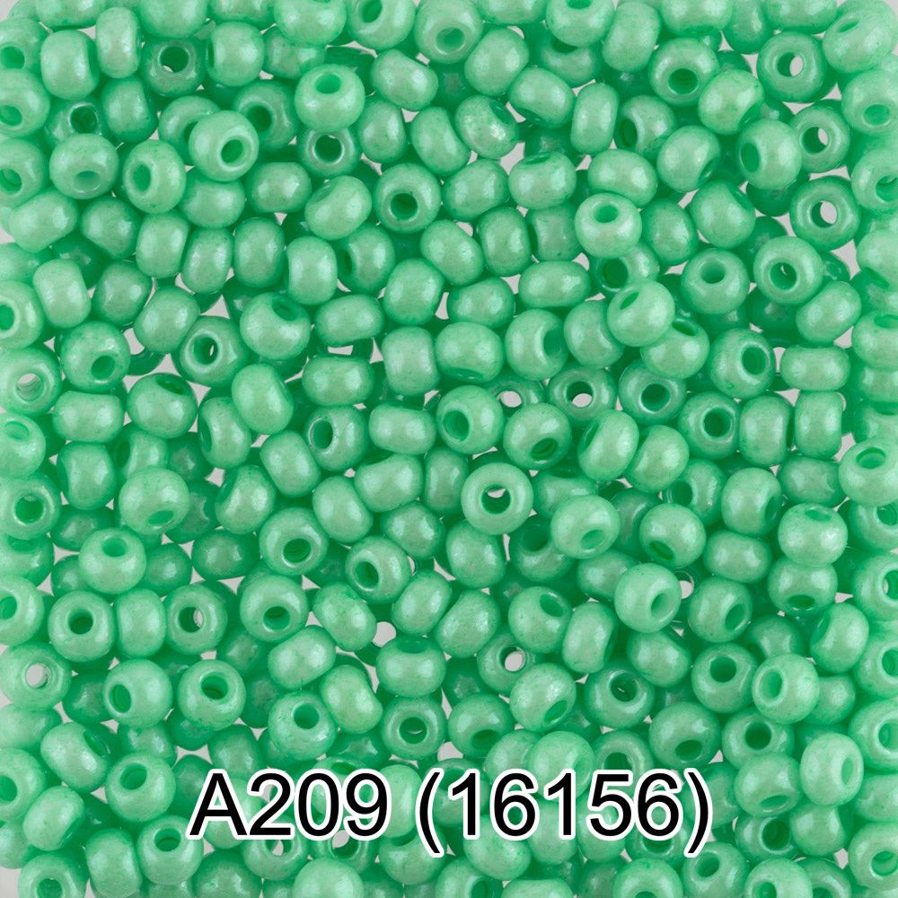 Бисер Gamma 10/0 (2.3 мм), 50 г (10х5 г), A209 зеленый, 16156, круглый 1 Бисер Gamma 10/0 (2.3 мм), 50 г (10х5 г), A209 зеленый, 16156, круглый 1