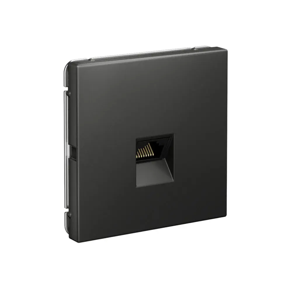 ARTGALLERY РОЗЕТКА компьютерная RJ45, кат. 6A, механизм, БАЗАЛЬТ