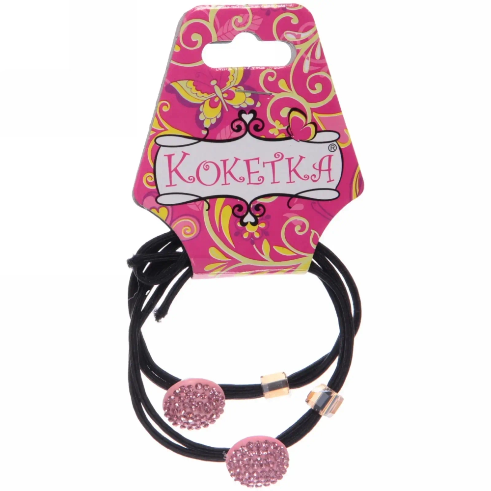 Резинки для волос 2шт «Кокетка - Little gold Круг», цвет микс, d-5см