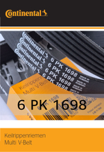 Ремень генератора Continental 6PK1698