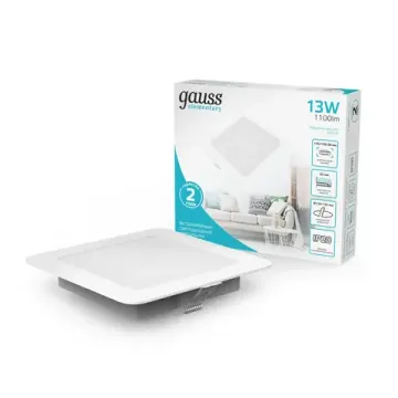 Встраиваемый светодиодный светильник 13W 4000K 998420212 белый Elementary Downlight Gauss