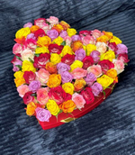 Сердце из роз "Heart as a gift L"