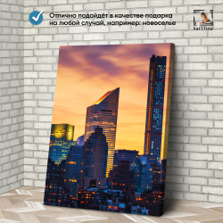 Картина karTTina "Городские узоры", 150 см х 70 см
