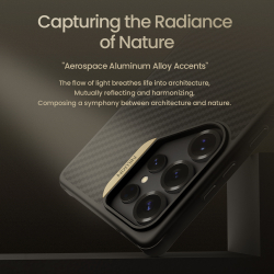Чехол с MagSafe покрытый углеродным волокном от Nillkin для Samsung Galaxy S25 Ultra, серия Synthetic Fiber Pro Magnetic Case