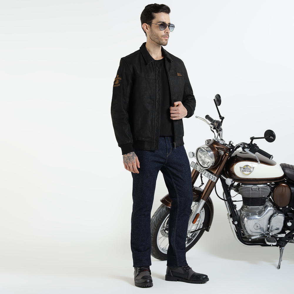 Куртка кожаная Royal Enfield EROL HARRINGTON