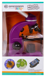 Микроскоп Bresser Junior Biolux SEL 40–1600x, фиолетовый