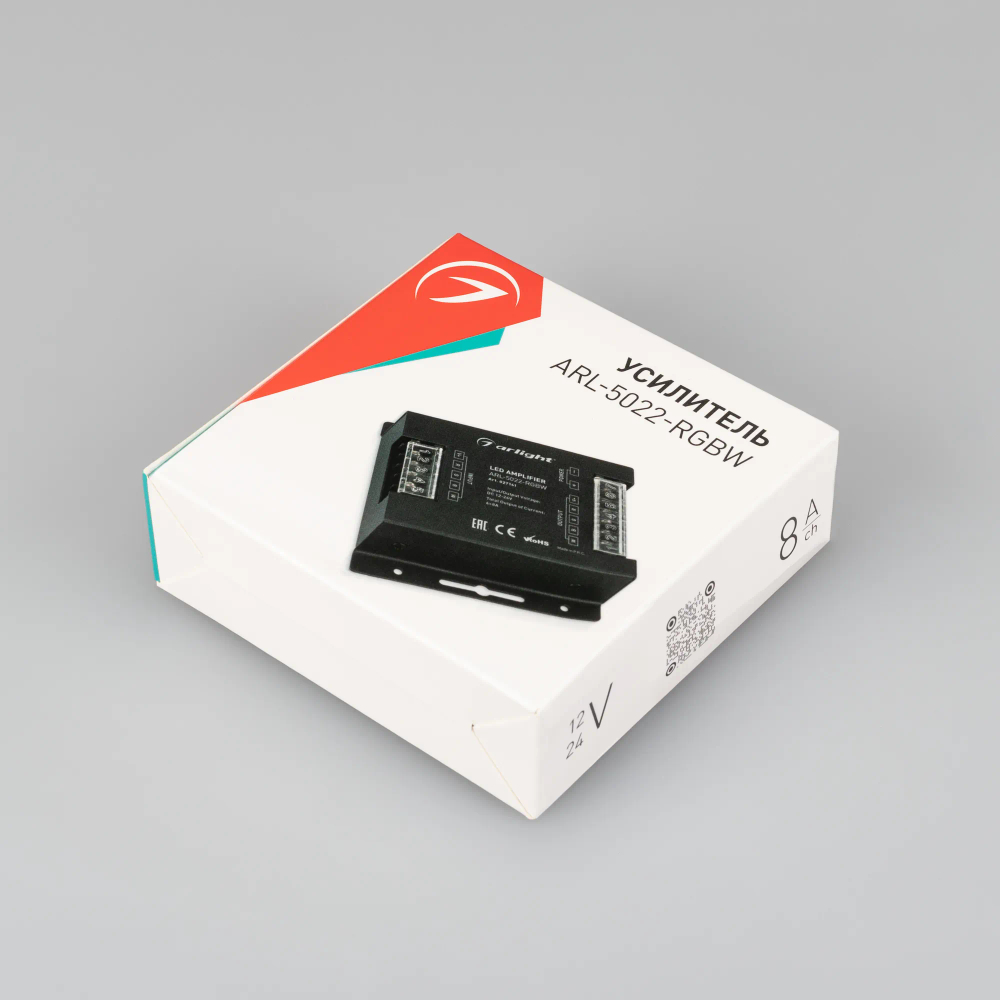 Усилитель ARL-5022-RGBW (12-24V, 4x8A, 384-768W) (Arlight, IP20 Металл, 3 года) 027141