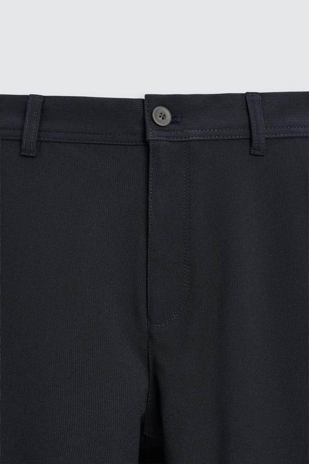 ZARA БРЮКИ ЧИНОС ИЗ КОМФОРТНОЙ РЕЛЬЕФНОЙ ТКАНИ, МОРСКОЙ ТЕМНО-СИНИЙ