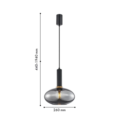 Подвес Dubbel 4359-1P, 1*E27*40W. ТМ F-Promo