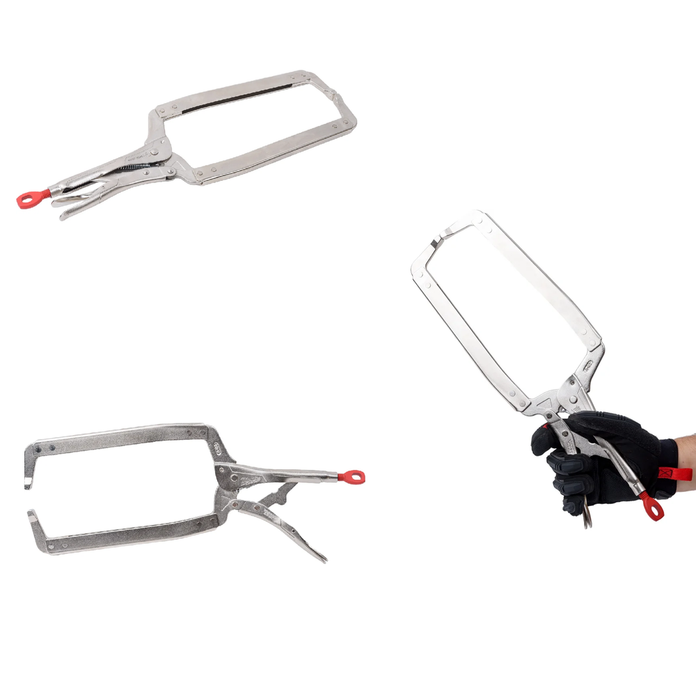 ХИТ! Зажим - струбцина Milwaukee TORQUE LOCK GEN II тип С, с обычными губками 480 мм (18") для сварки 4932472260