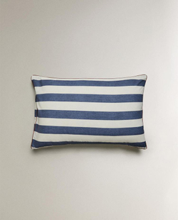 ZARA HOME НАВОЛОЧКА В ПОЛОСКУ, СИНИЙ