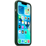 Кожаный чехол с поддержкой MagSafe Apple Leather Case для iPhone 13, Sequoia Green (Зеленая секвойя)